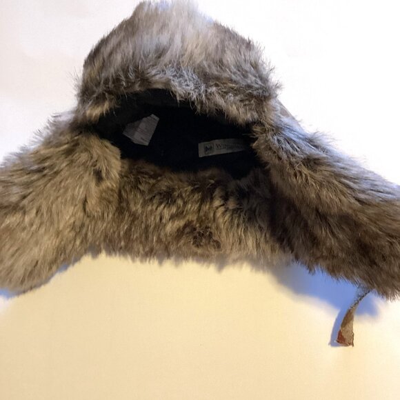 WindRiver Aviator Trappers Hat Faux Fur Wool Blend Winter Hunting Warm Size L - Picture 4 of 9